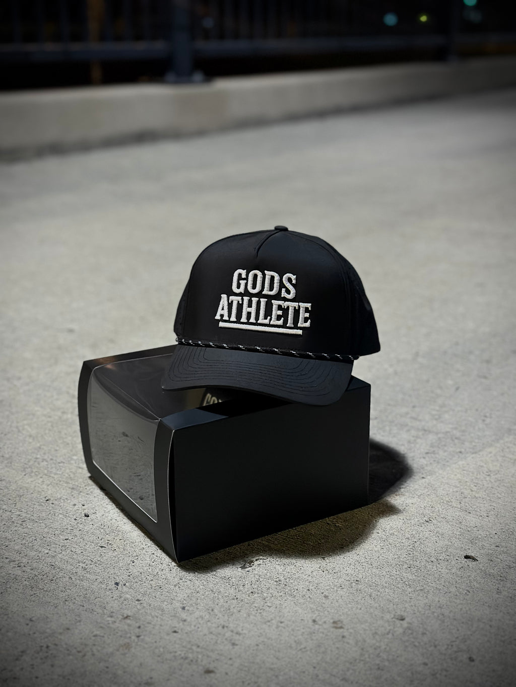 GODS ATHLETE Rope Sporty Hat – Black/White