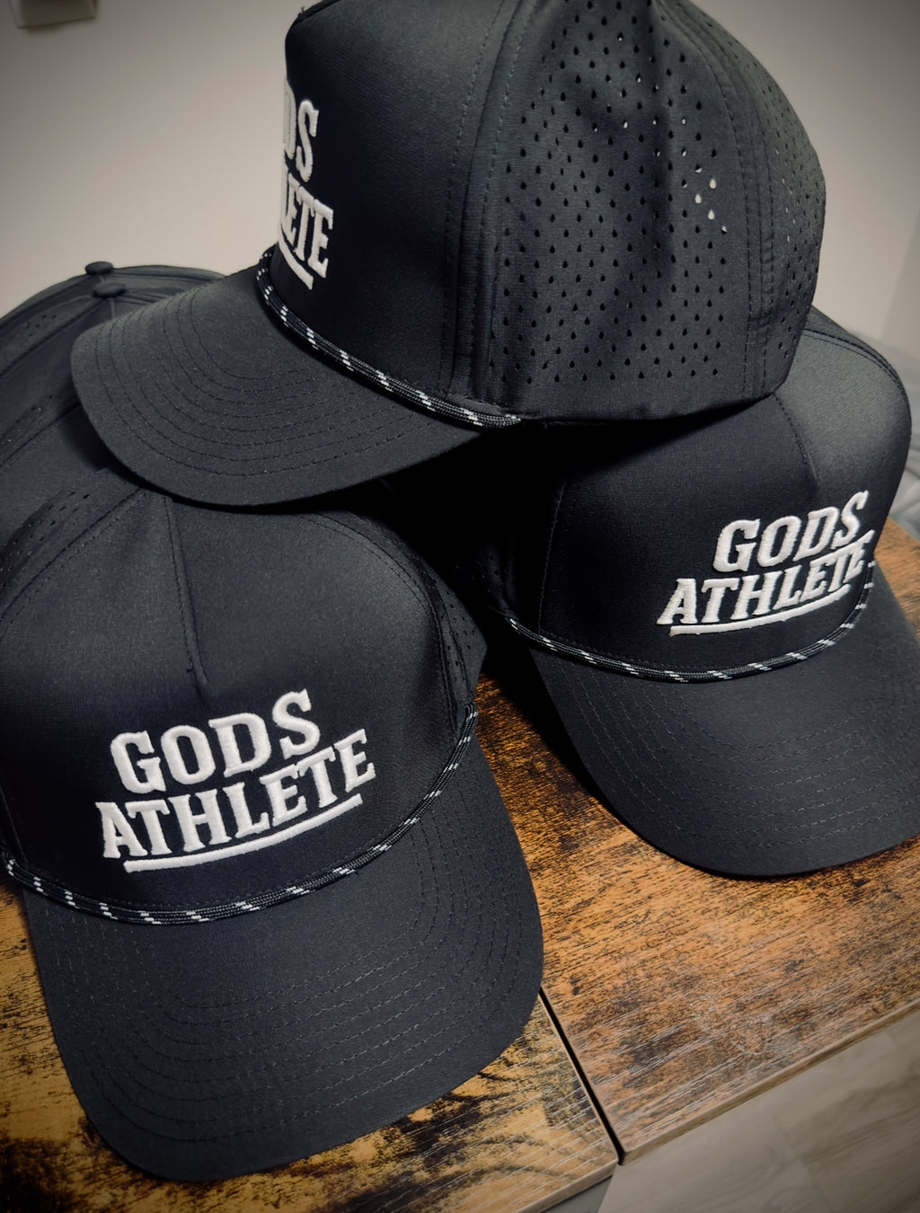 GODS ATHLETE Rope Sporty Hat – Black/White